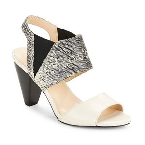 Karl Lagerfeld Black Floquet Leather Sandals